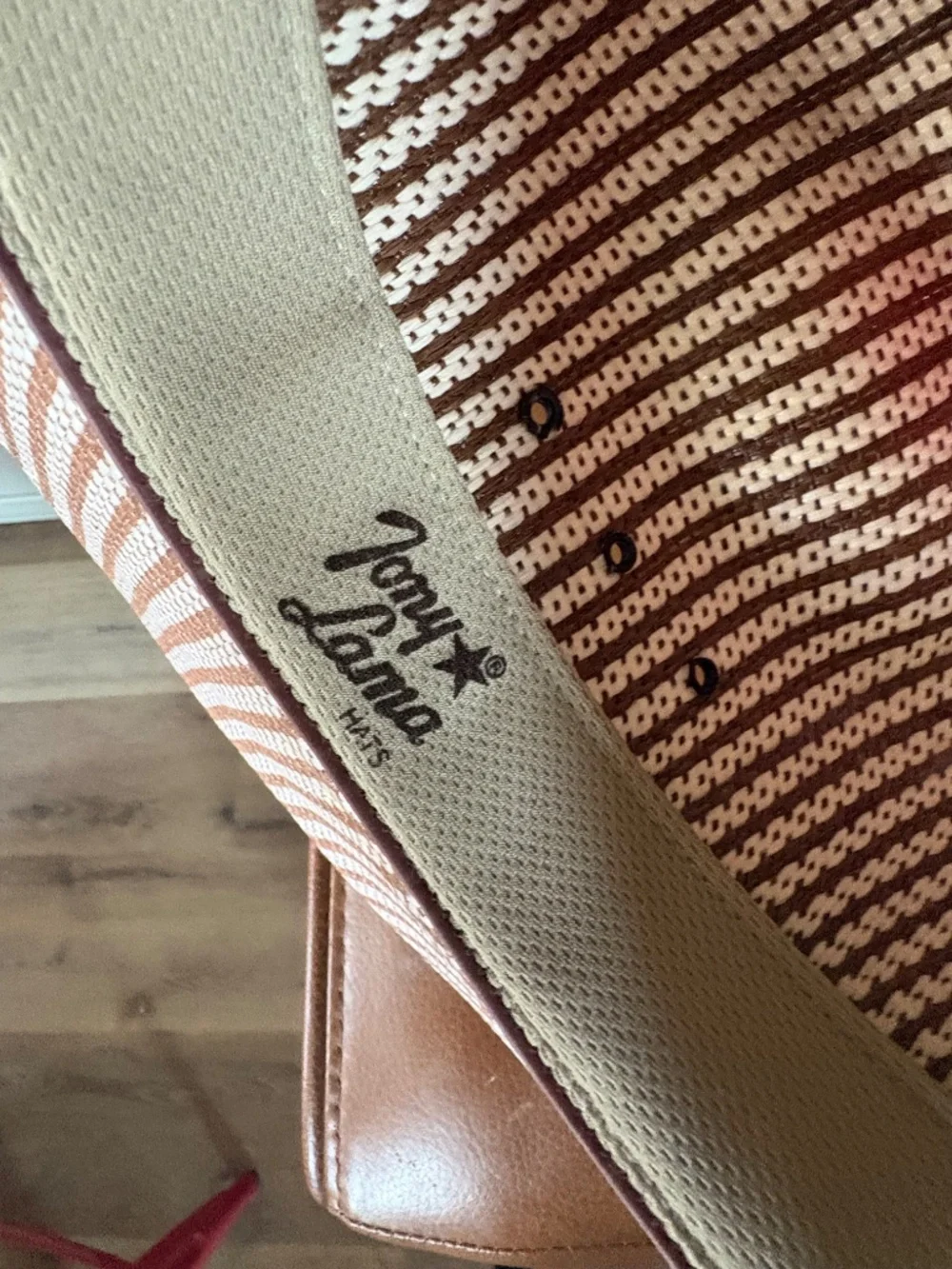 Tony Lama 25X Premium Striped Straw Cowboy Hat • Size 6 7/8  • NWOT